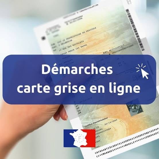 Démarches carte grise en ligne — certificat d'immatriculation